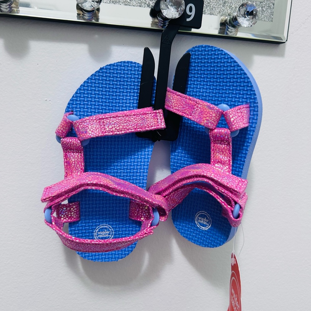 Kids Pink and Blue Sandals